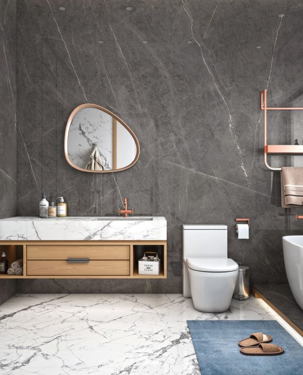 Lamar Pietra Grey Porselen Tezgah