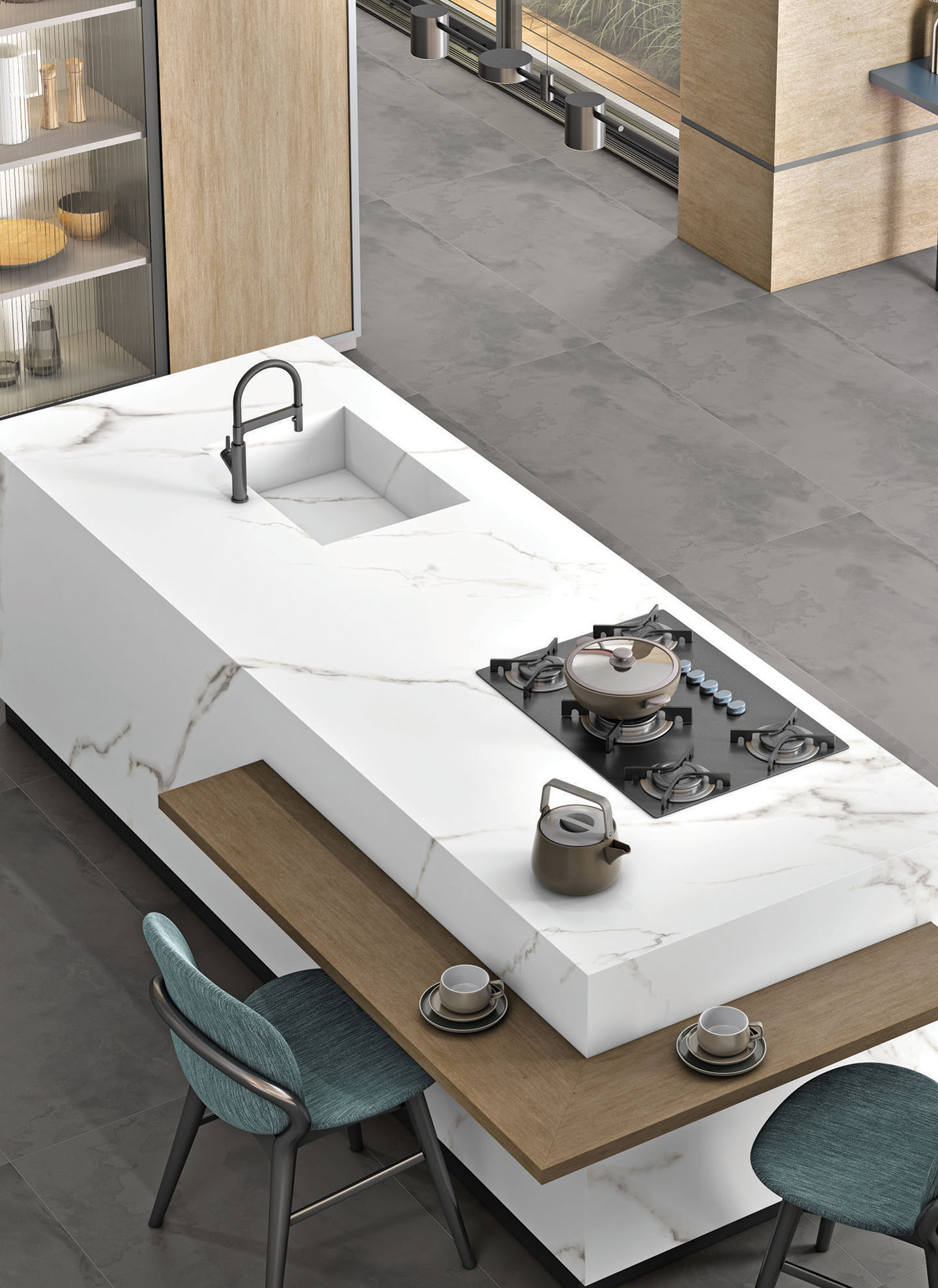 Lamar Rome Porselen Tezgah