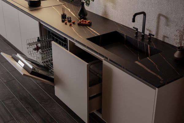 Lamar Sahara Noir Porselen Tezgah