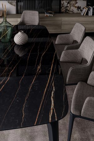 Lamar Sahara Noir Porselen Tezgah