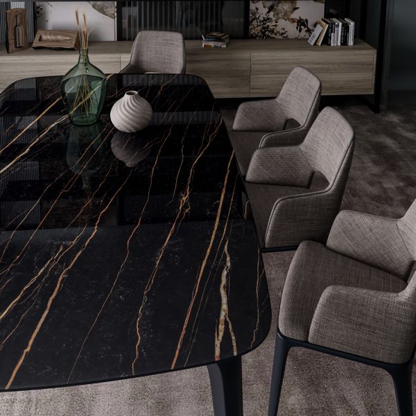 Lamar Sahara Noir Porselen Tezgah