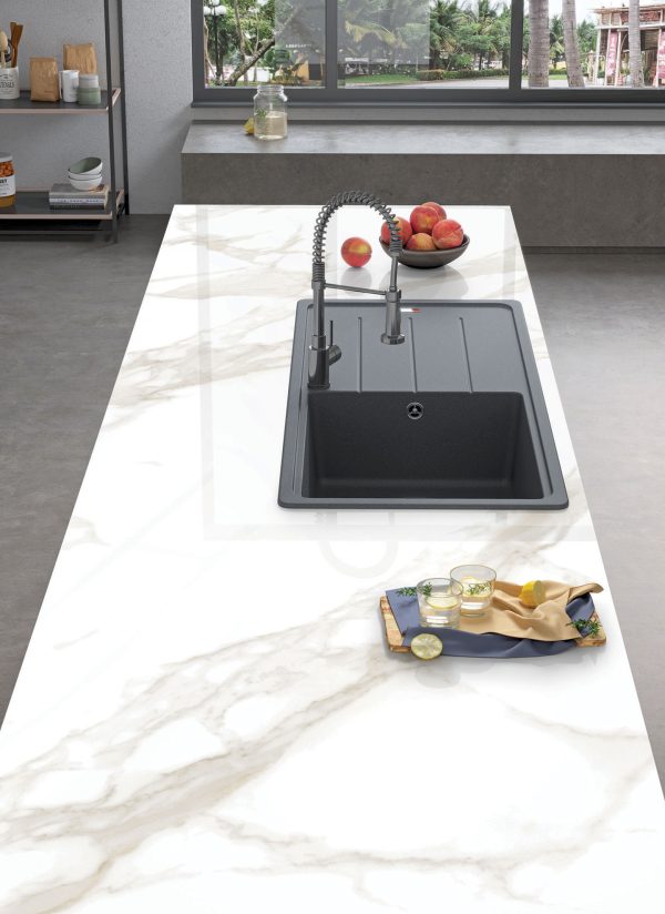 Lamar Statuario Elite Porselen Tezgah