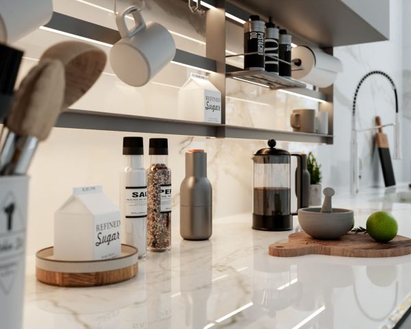 Lamar Statuario Elite Porselen Tezgah