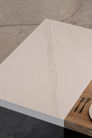 Lamar Statuario Pearl Porselen Tezgah