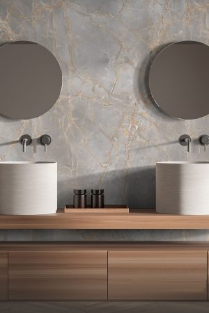 Lamar Versace Gold Porselen Tezgah