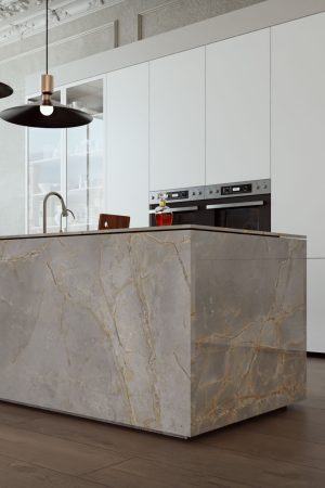 Lamar Versace Gold Porselen Tezgah