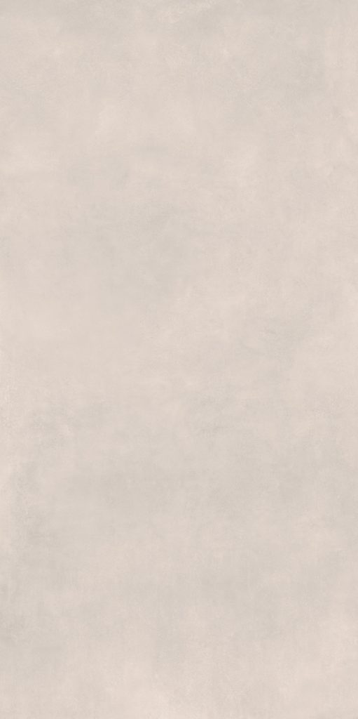 Açık beyaz renkte, beton efektli Marazzi Concrete White porselen tezgah plakasının mat ve dokulu yüzeyi.