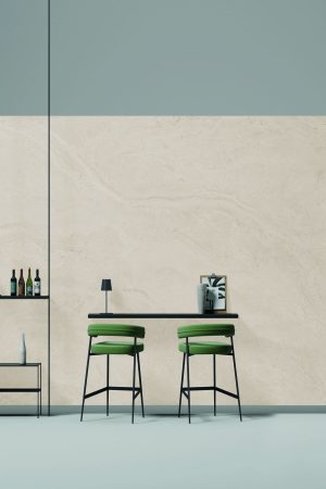 Travertino Minimal White | Level Porselen Tezgah