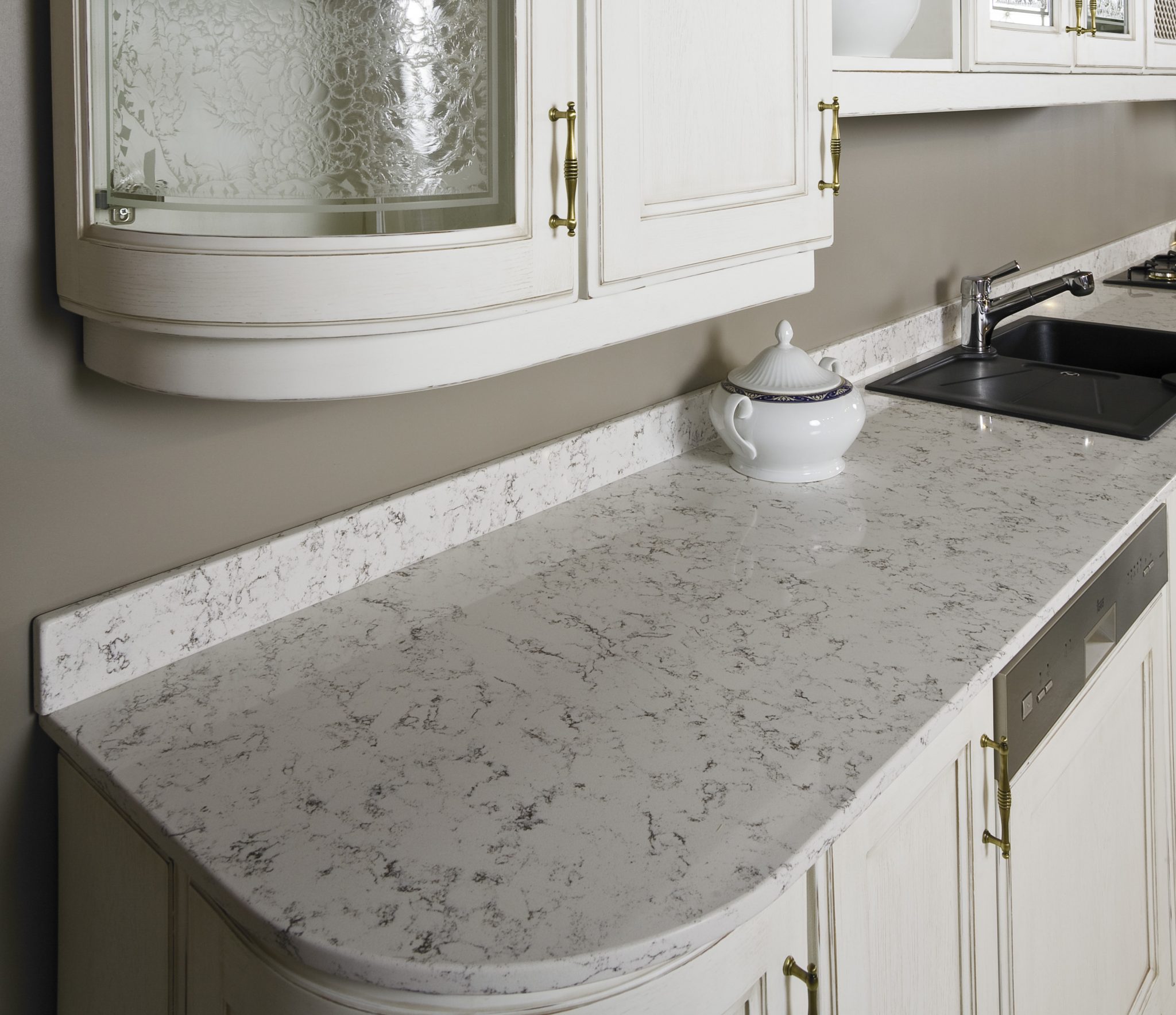 Belenco Antique White 20mm Kuvars Tezgah