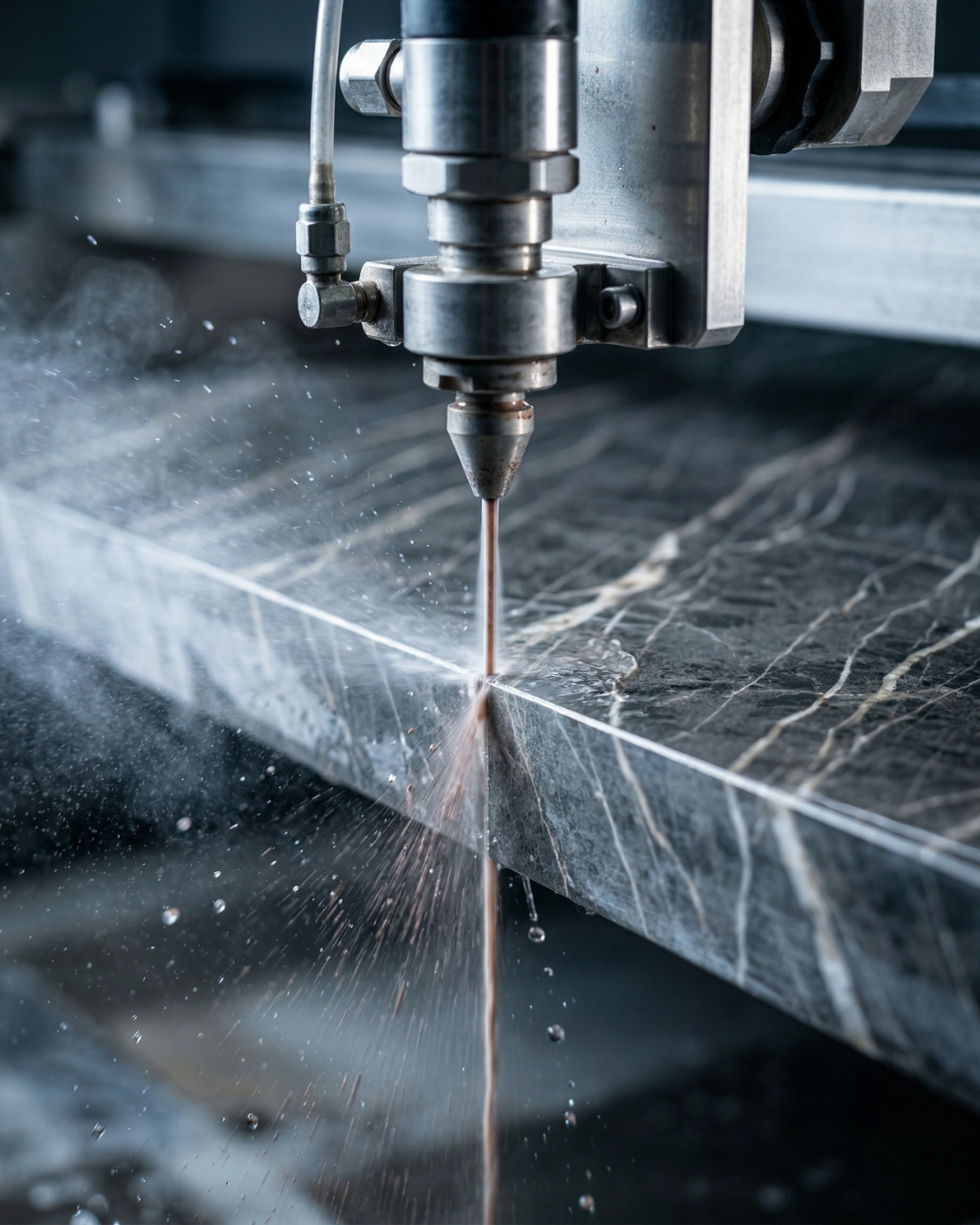 Porselen Tezgah Üretimi: Su Jeti Kesimi ve Epoksi Gücü