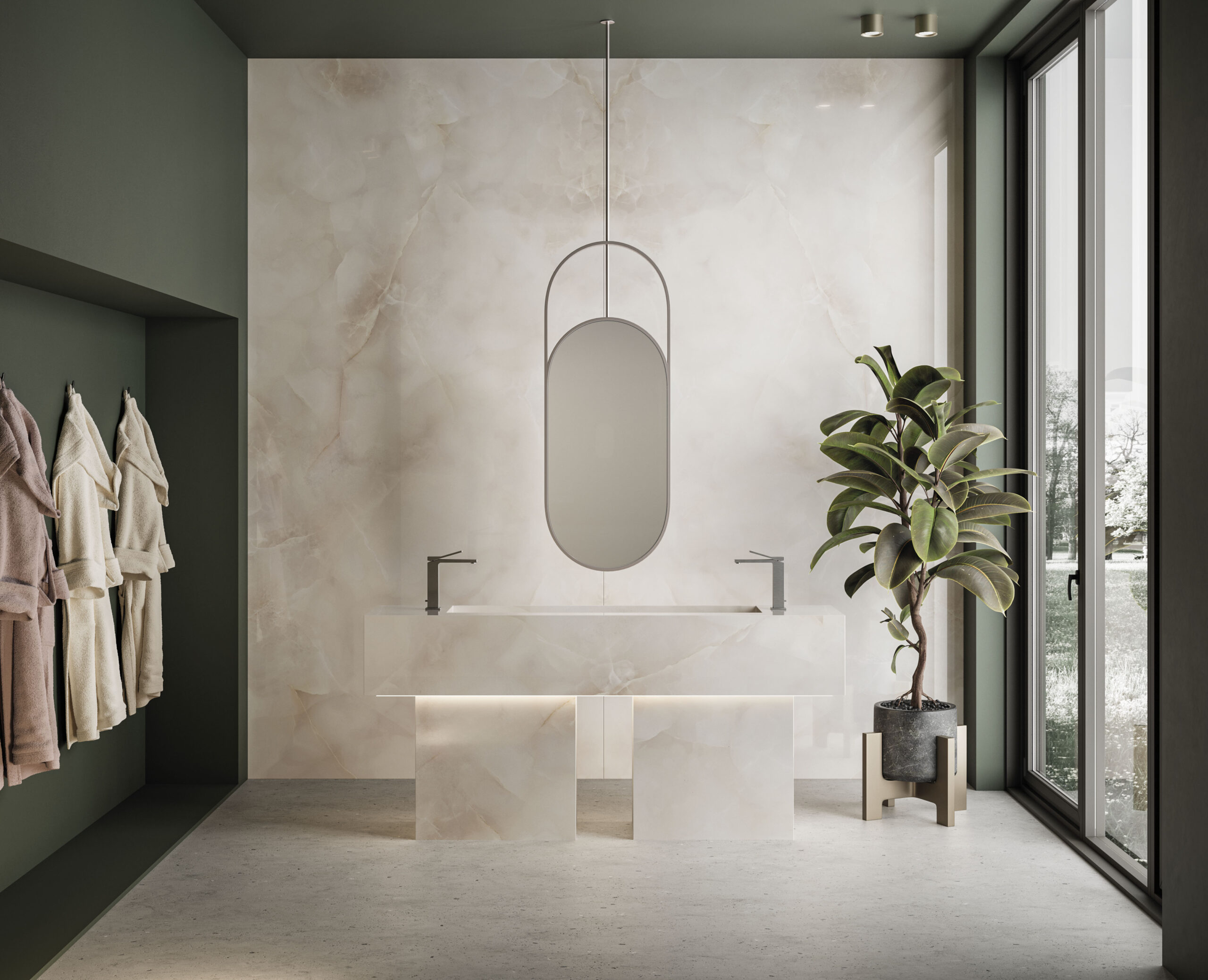 Lapidura Alabastro Beige 12mm Porselen Tezgah