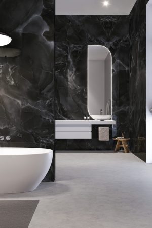 Lapidura Alabastro Black 12mm Porselen Tezgah