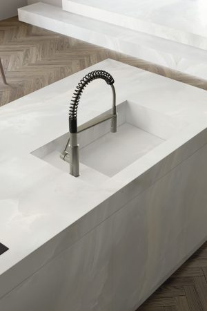 Lapidura Alabastro White 12mm Porselen Tezgah