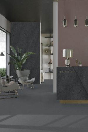 Lapidura Basaltina Nera 12mm Porselen Tezgah