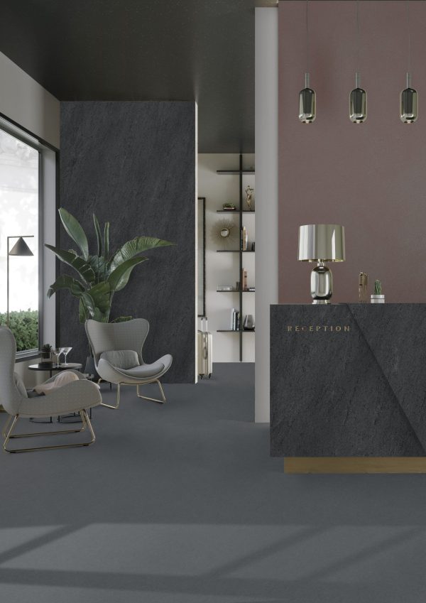 Lapidura Basaltina Nera 12mm Porselen Tezgah