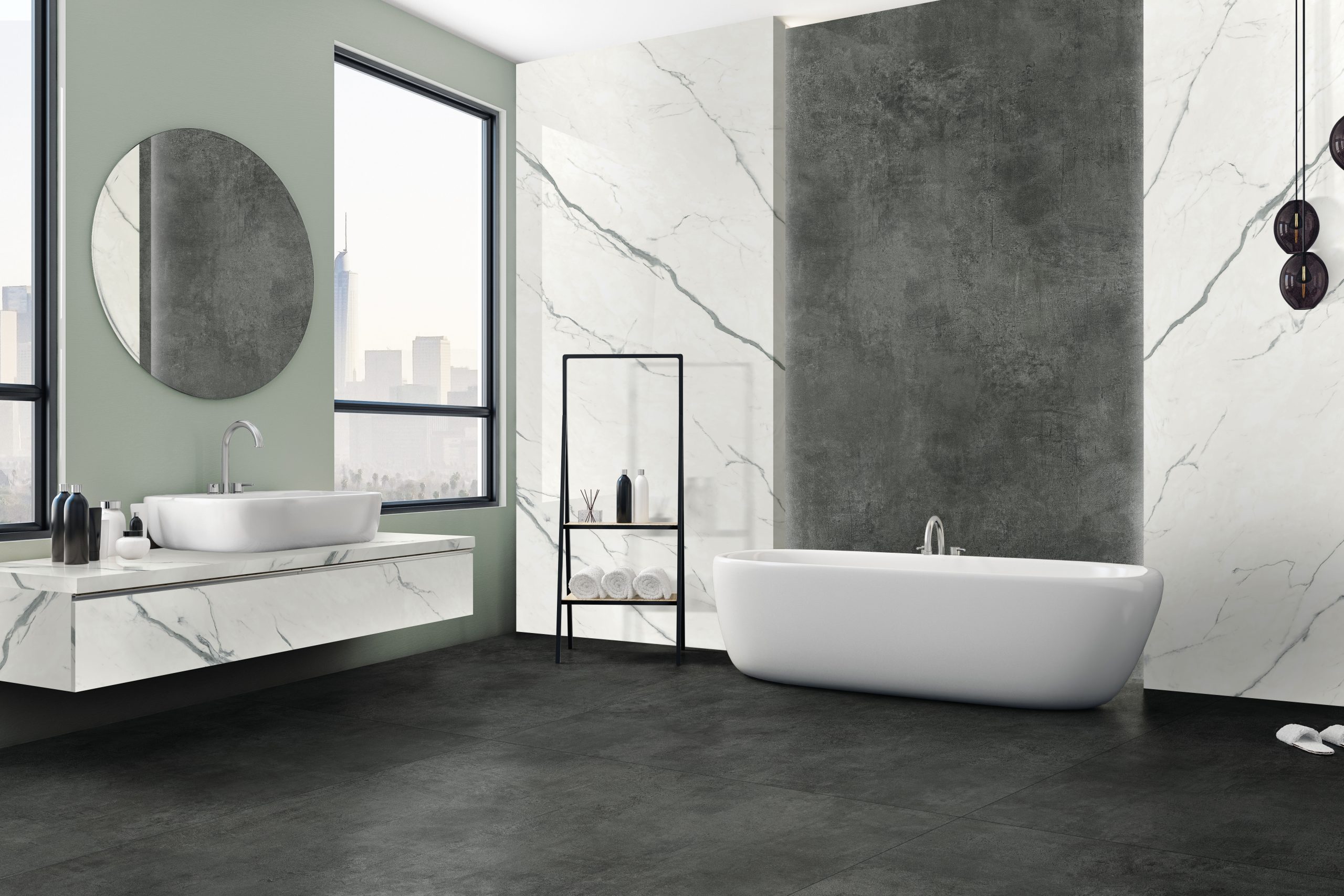 Lapidura Boulevard Black 12mm Porselen Tezgah