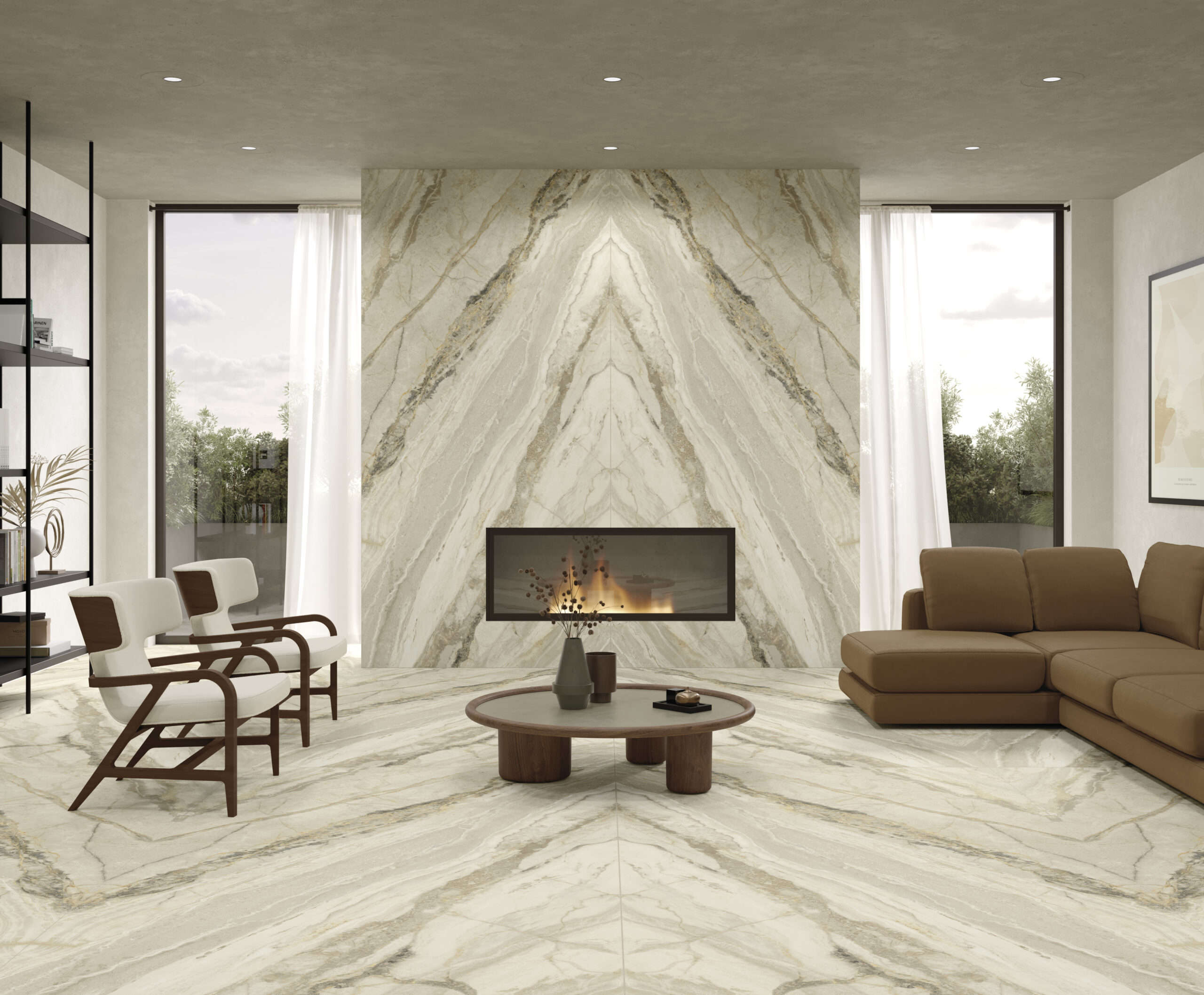 Lapidura Breccia Stone Beige 12mm Porselen Tezgah