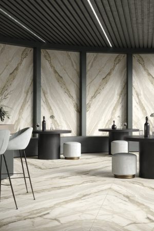 Lapidura Breccia Stone White 12mm Porselen Tezgah