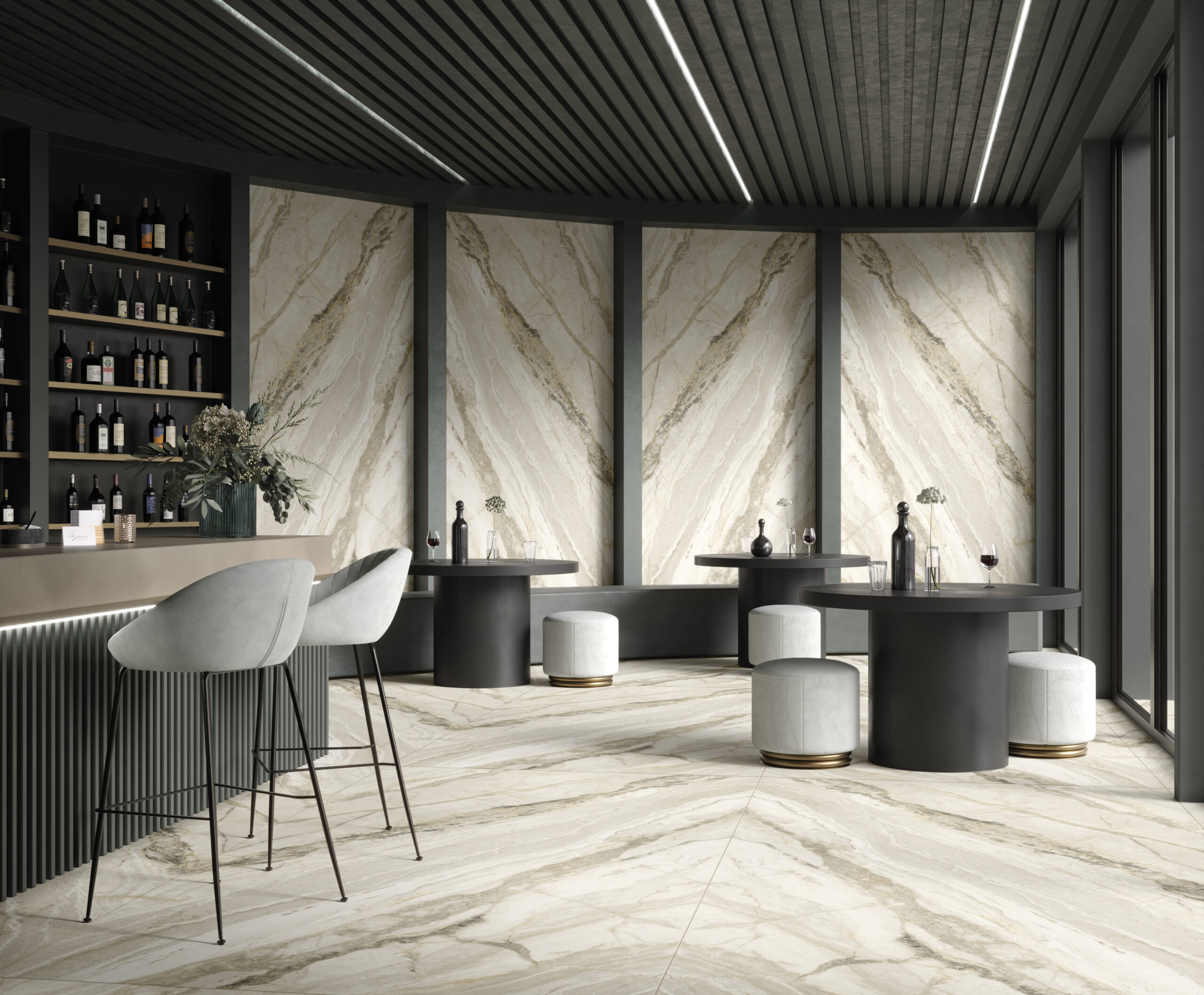 Lapidura Breccia Stone White 12mm Porselen Tezgah