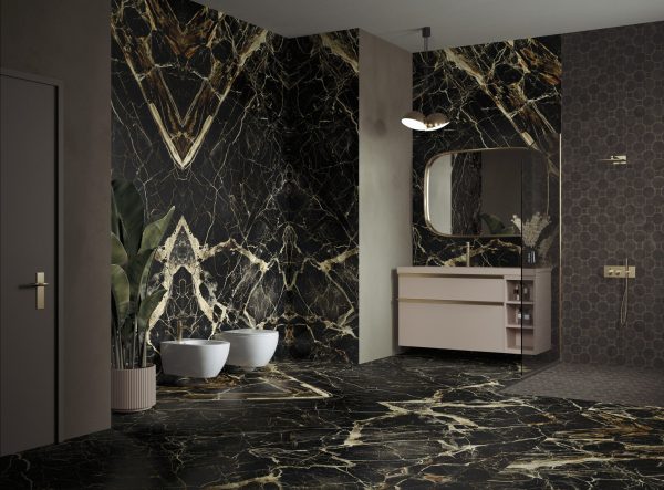 Lapidura Caravaggio Gold 12mm Porselen Tezgah