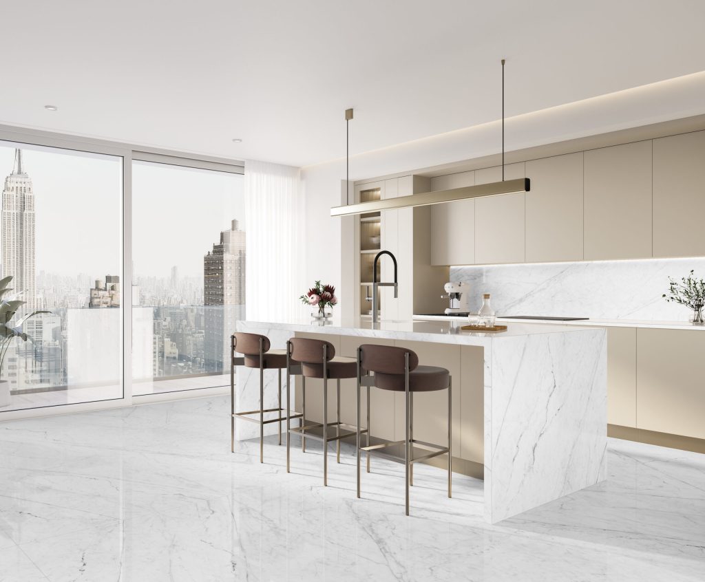 Lapidura Carrara 12mm Porselen Tezgah