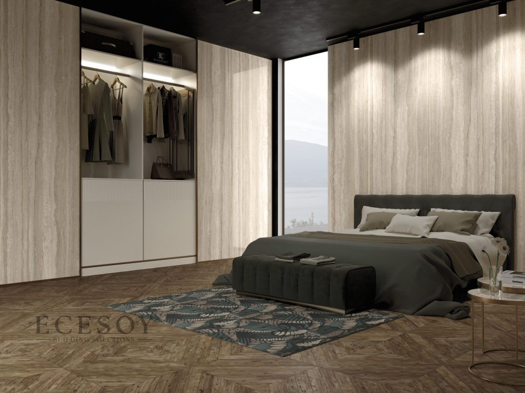 Lapidura Heaven Travertino Beige 12mm Porselen Tezgah