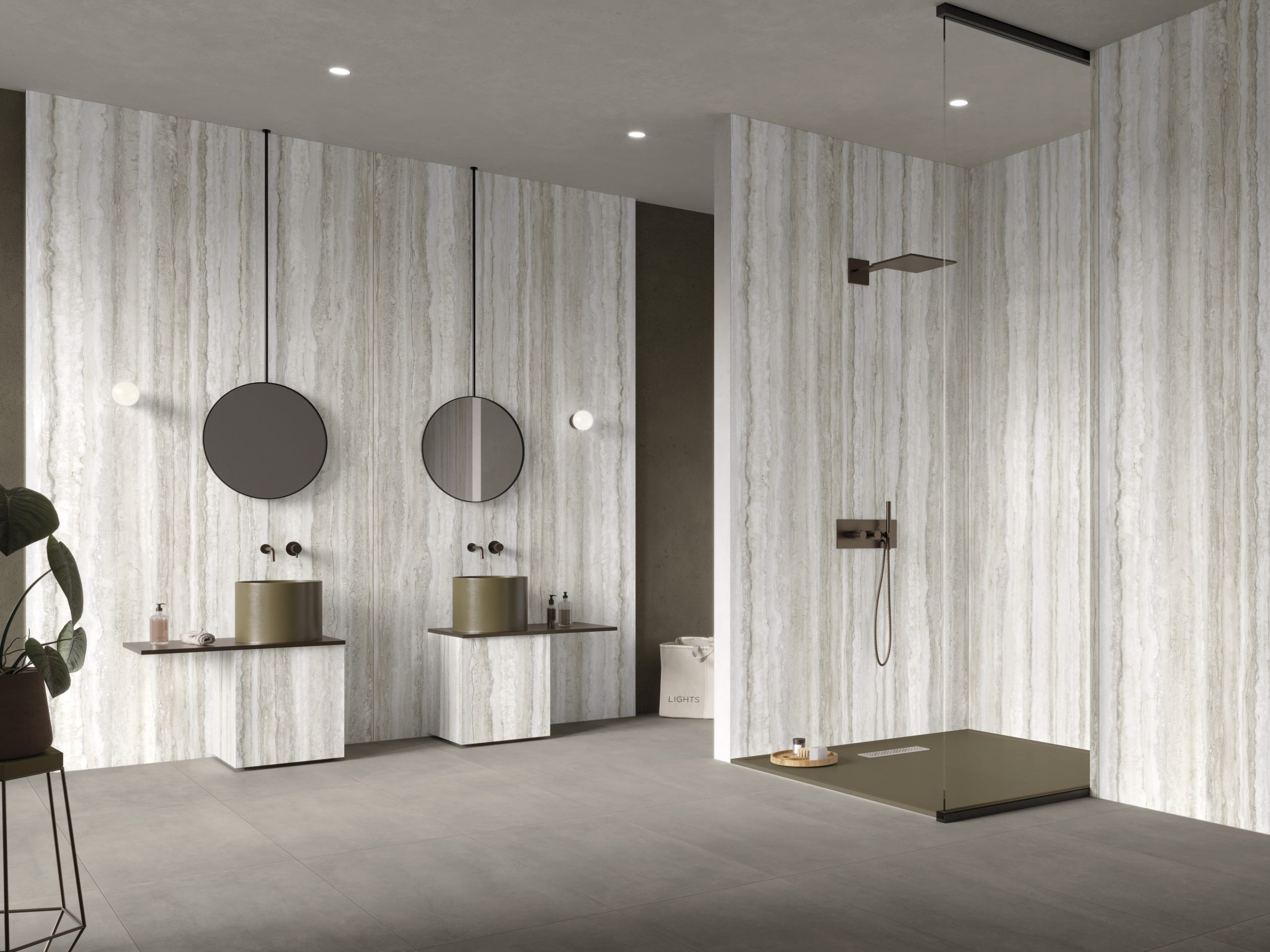 Lapidura Heaven Travertino Taupe 12mm Porselen Tezgah