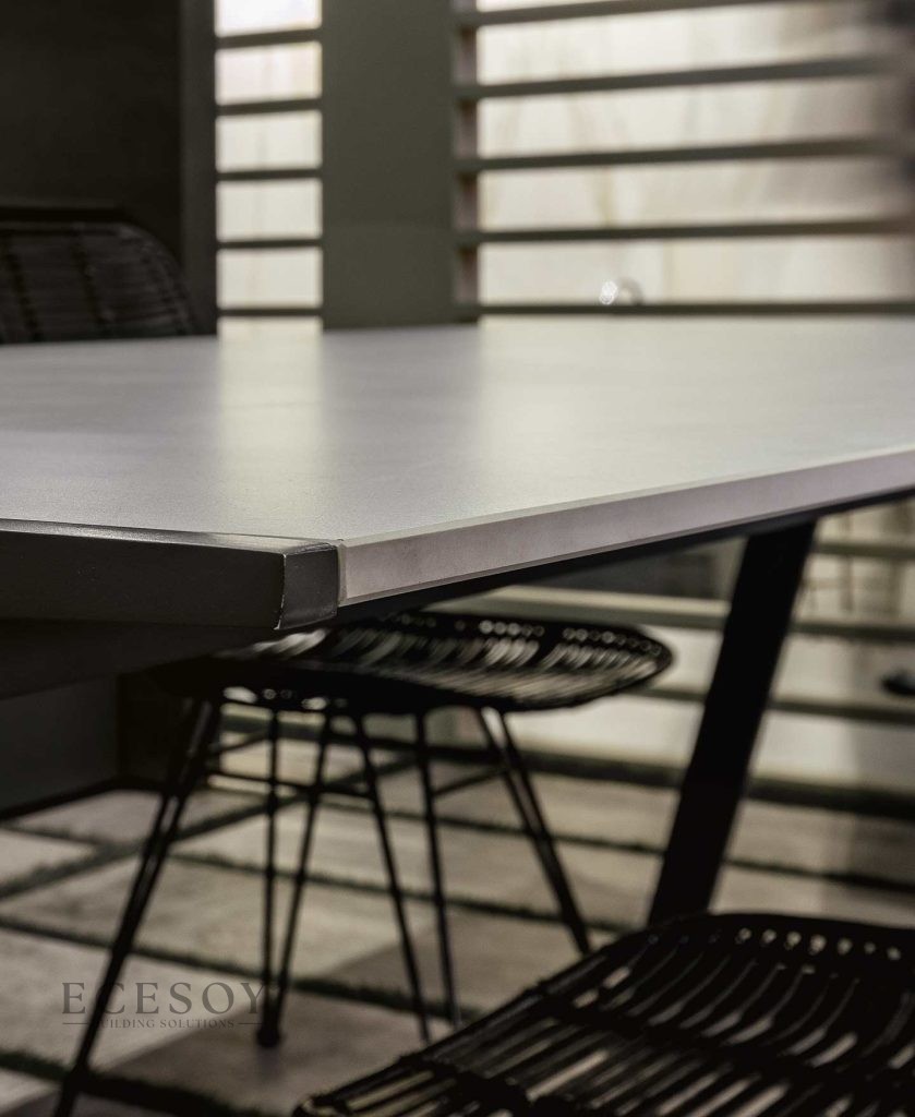 Lapidura Stone Cement Light Gray | Porselen Mutfak Tezgahı