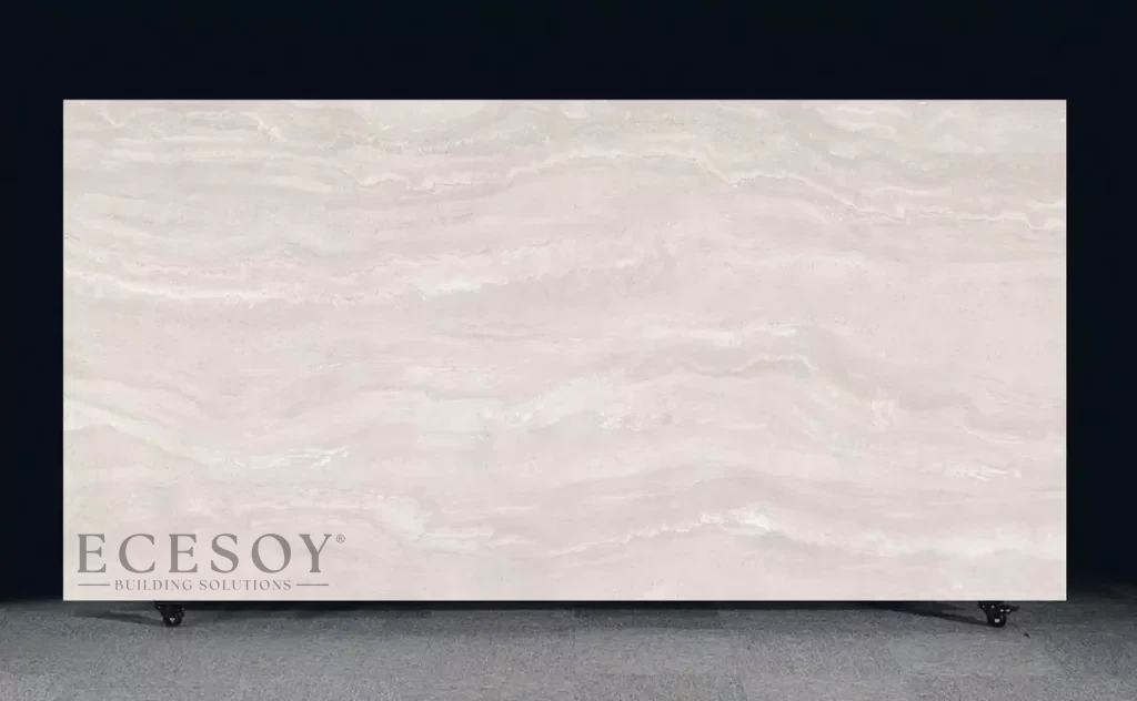 Lapidura Stone Pearl Travertine | Porselen Mutfak Tezgahı