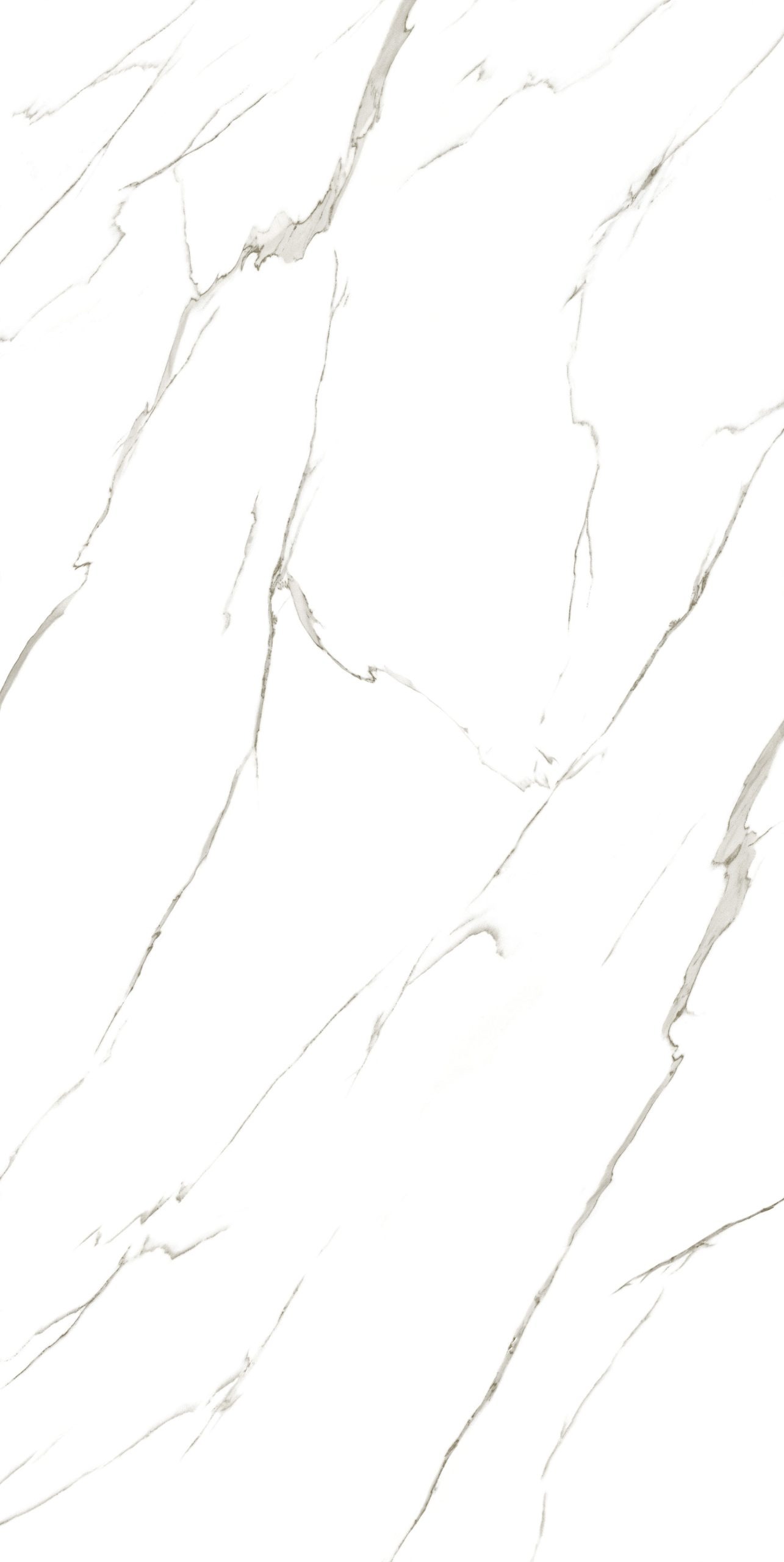 Beyaz zemin üzerine gri damarlı, dokulu yüzeye sahip Lapidura Structured Marble mermer görünümlü porselen plaka.