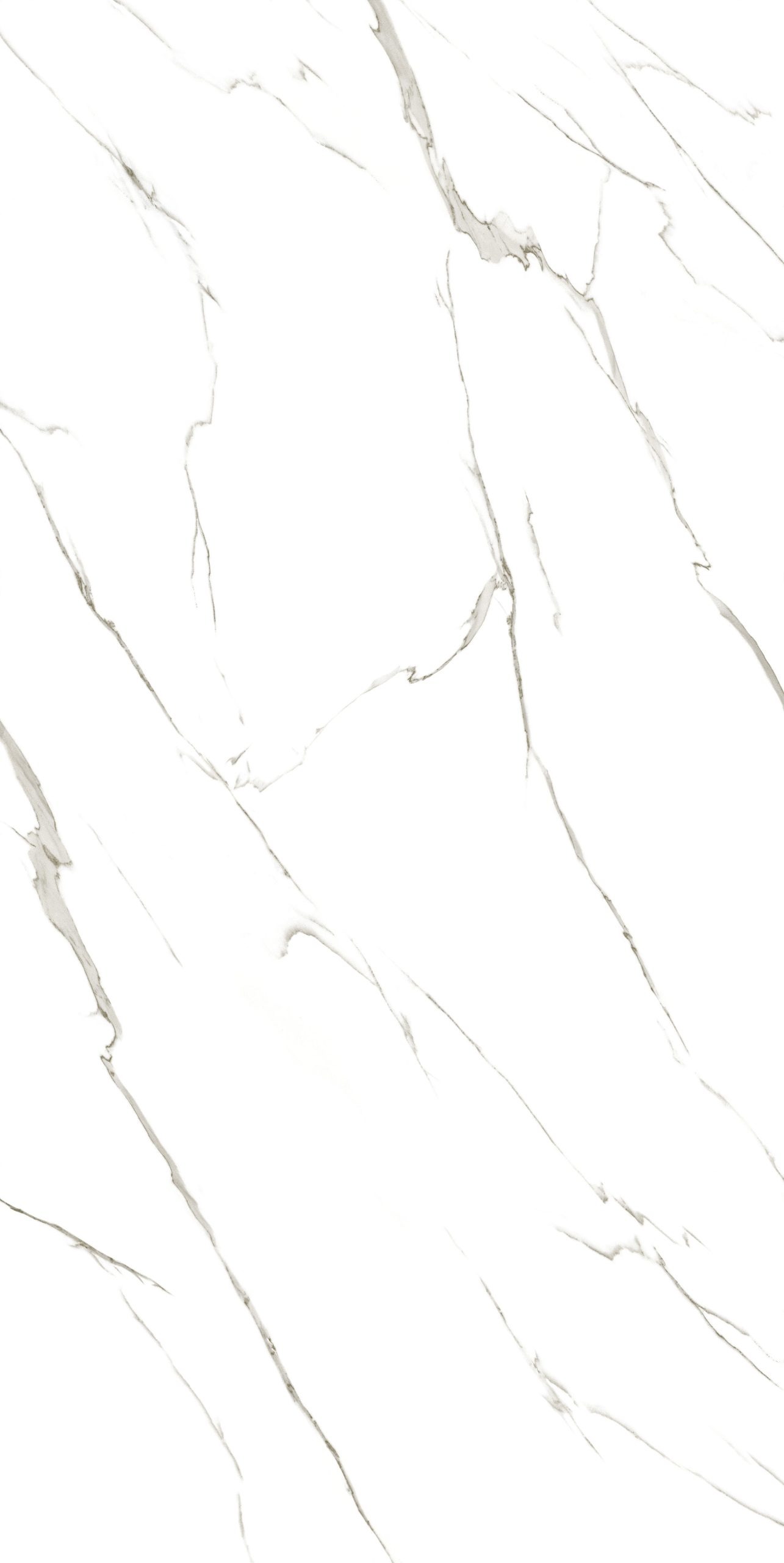 Beyaz zemin üzerine dağılan belirgin gri damarlı Lapidura Structured Marble porselen tezgah yüzeyi.