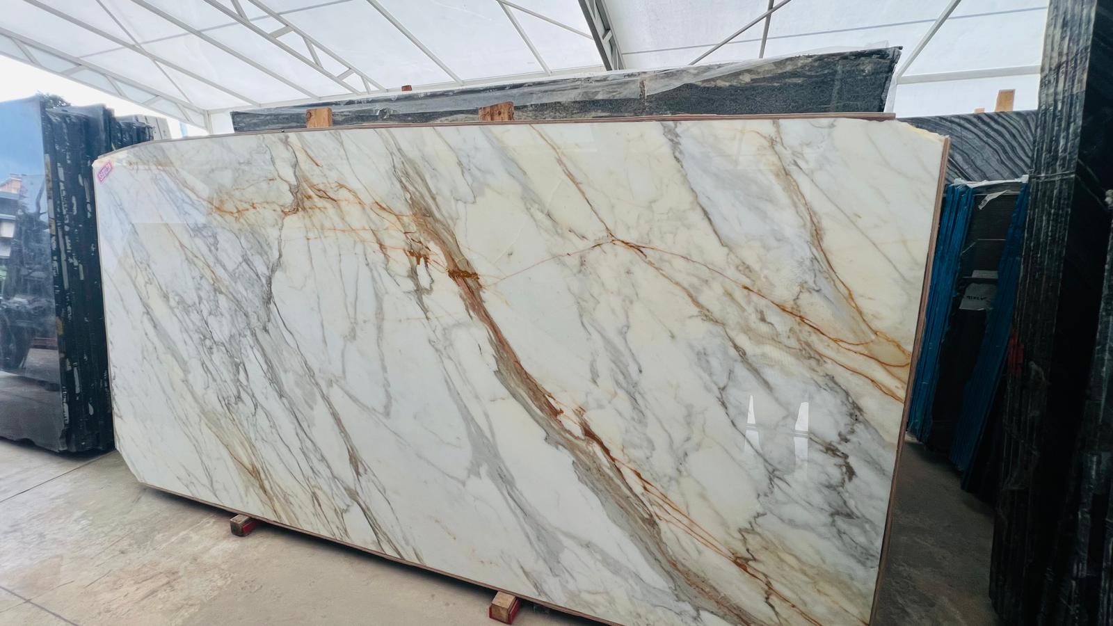 Calacatta Borghini Mermer Plaka - Görsel 1