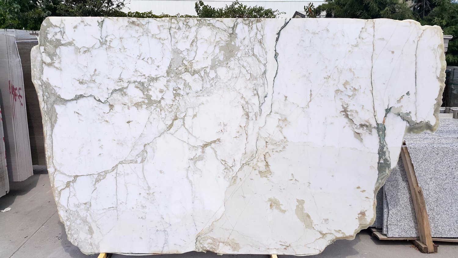 Calacatta Oro Mermer Plaka - Görsel 2