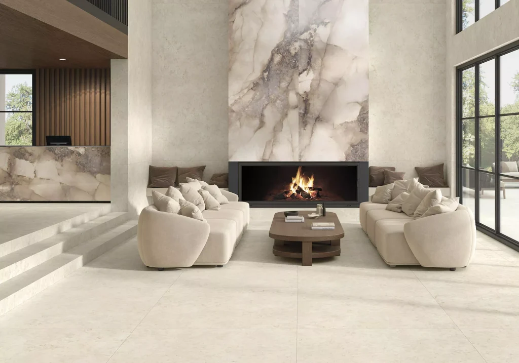Lumen Ivory 6mm Porselen Plaka
