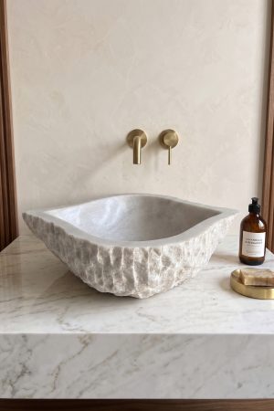 Dosma Beyaz | Doğal Taş Lavabo