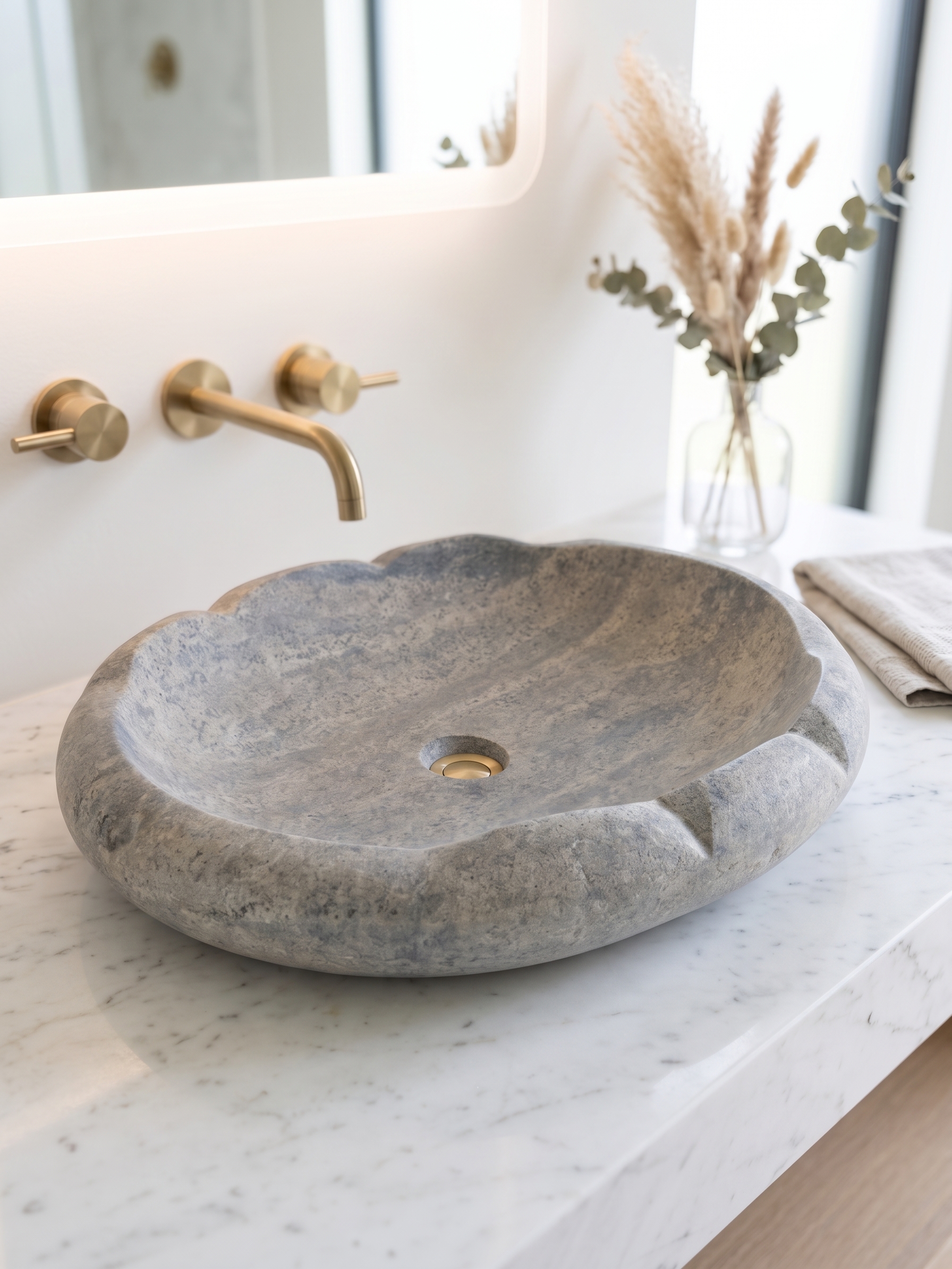 Zeno Silver | Doğal Taş Lavabo - Görsel 1