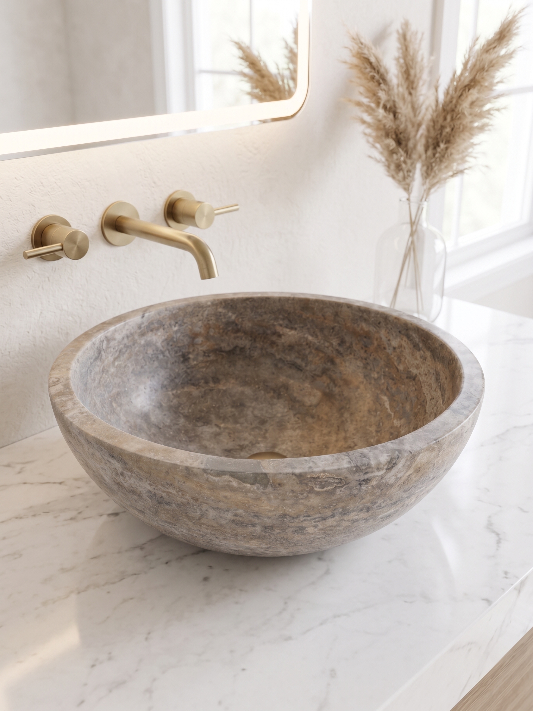 Hapsera Silver | Doğal Taş Lavabo - Görsel 1