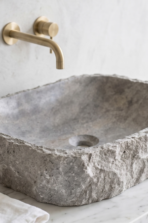 Şetroz Silver | Natural Stone Sink