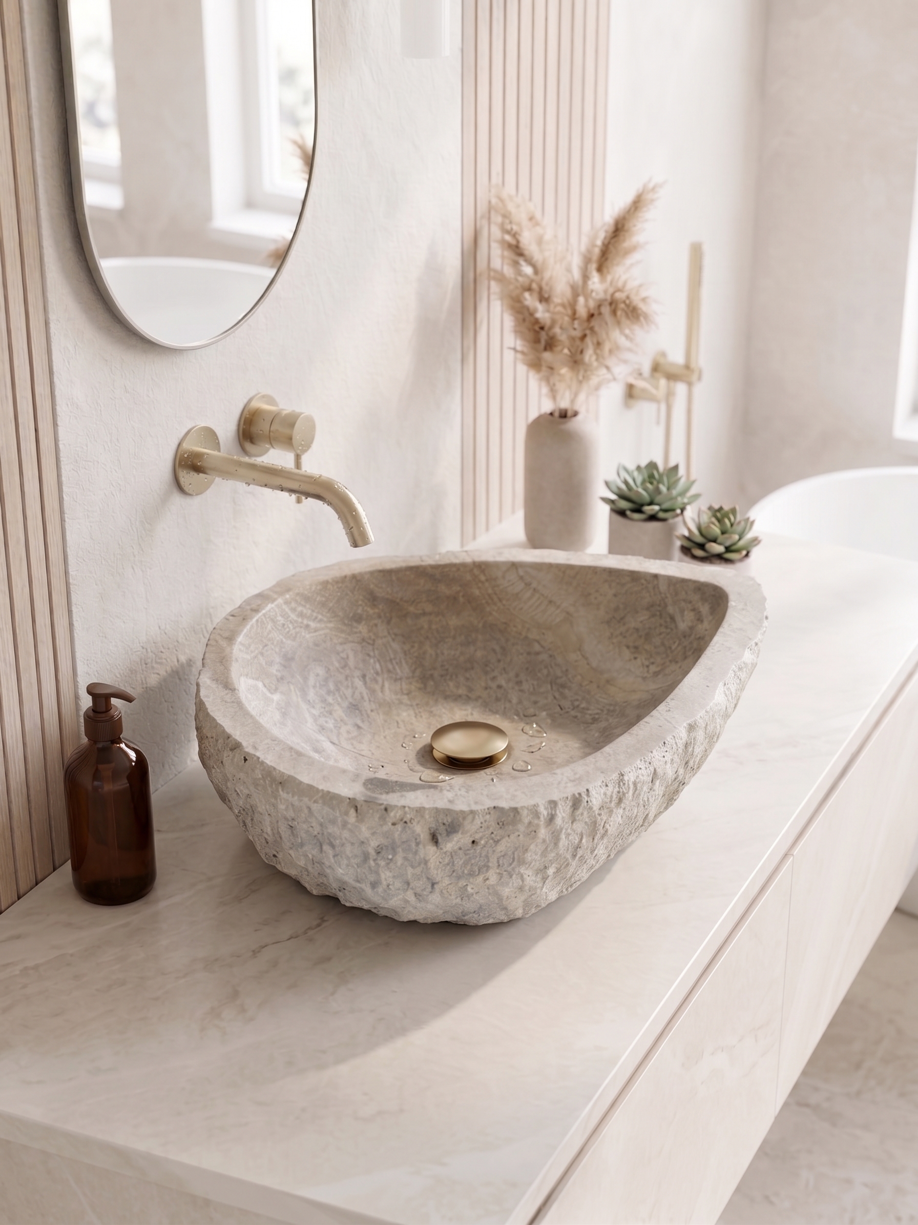 Kadahor Silver | Doğal Taş Lavabo - Görsel 1