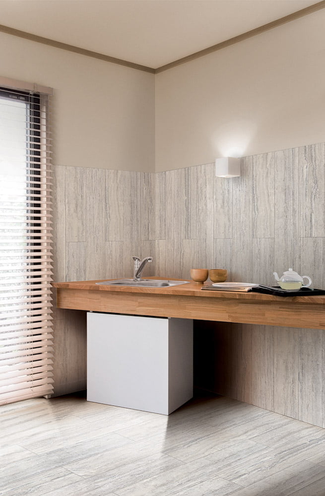 Laminam Travertino Grigio Venato